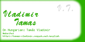 vladimir tamas business card